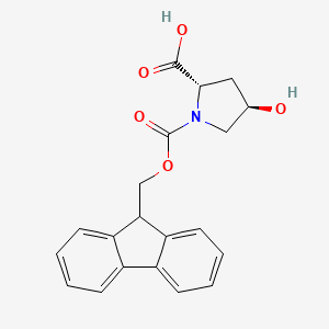 Molecular structure of Fmoc-L-hydroxyproline