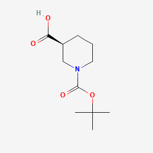 Molecular structure of L-1-Boc-Nipecotic acid