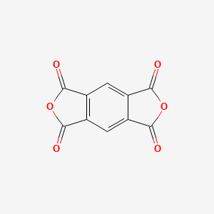 Molecular structure of 1,2,4,5-Benzenetetracarboxylic anhydride