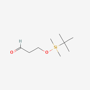 Molecular structure of 3-((Tert-butyldimethylsilyl)oxy)propanal
