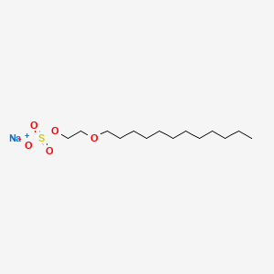 Molecular structure of Sodium lauryl polyoxyethylene ether sulfate