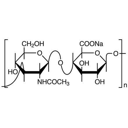 Molecular structure of Sodium hyaluronate