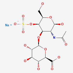 Molecular structure of Chondroitin sulfate sodium salt
