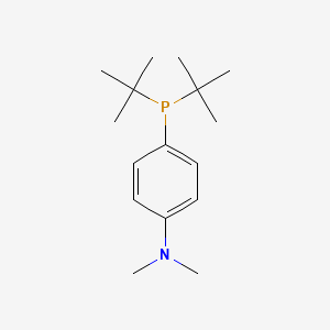 Molecular structure of (4-(N,N-Dimethylamino)phenyl)di-tert-butyl phosphine