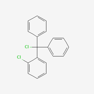 Molecular structure of 2-Chlorotrityl chloride