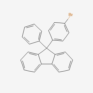 Molecular structure of 9-(4-Bromophenyl)-9-phenylfluorene