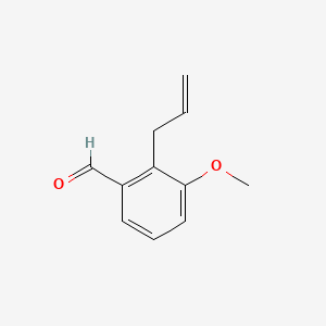 Molecular structure of 2-allyl-3-methoxybenzaldehyde