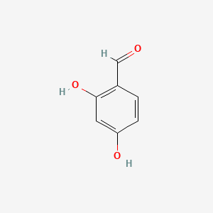 Molecular structure of 2,4-Dihydroxybenzaldehyde