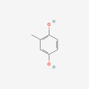 Molecular structure of 2,5-Dihydroxytoluene