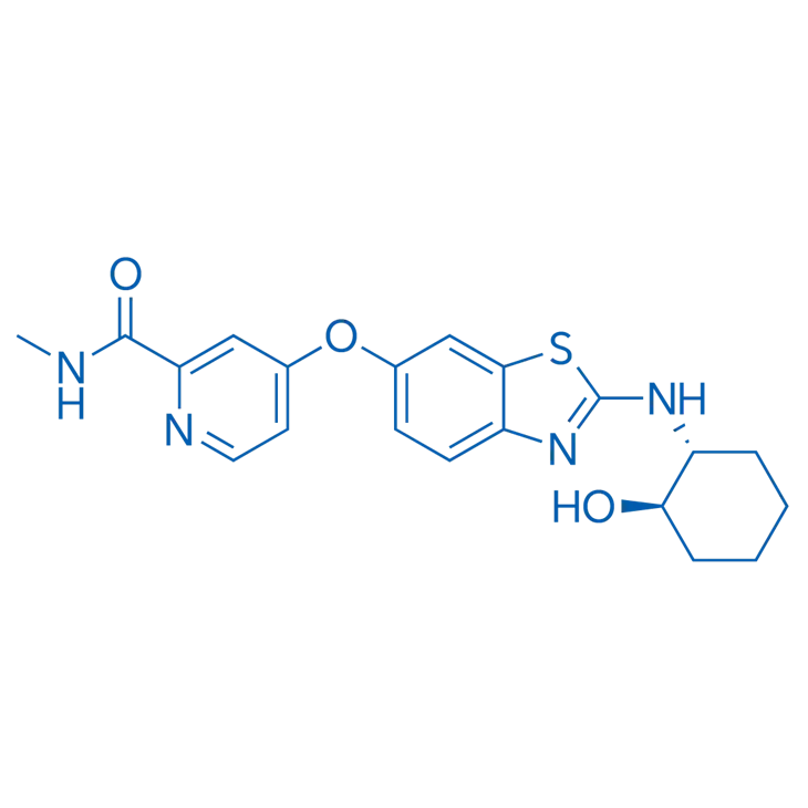 Molecular structure of BLZ-945