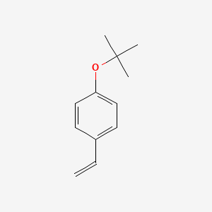 Molecular structure of 4-tert-Butoxystyrene
