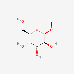 Molecular structure of Methyl α-D-glucopyranoside