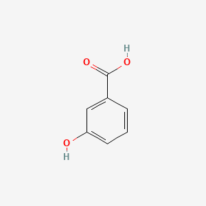 Molecular structure of 3-Hydroxybenzoic acid