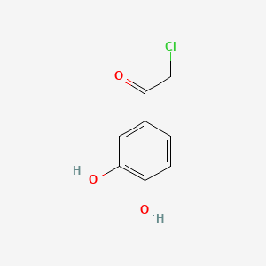 Molecular structure of 2-Chloro-3,4-dihydroxyacetophenone