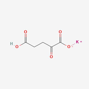 Molecular structure of Potassium hydrogen 2-oxoglutarate